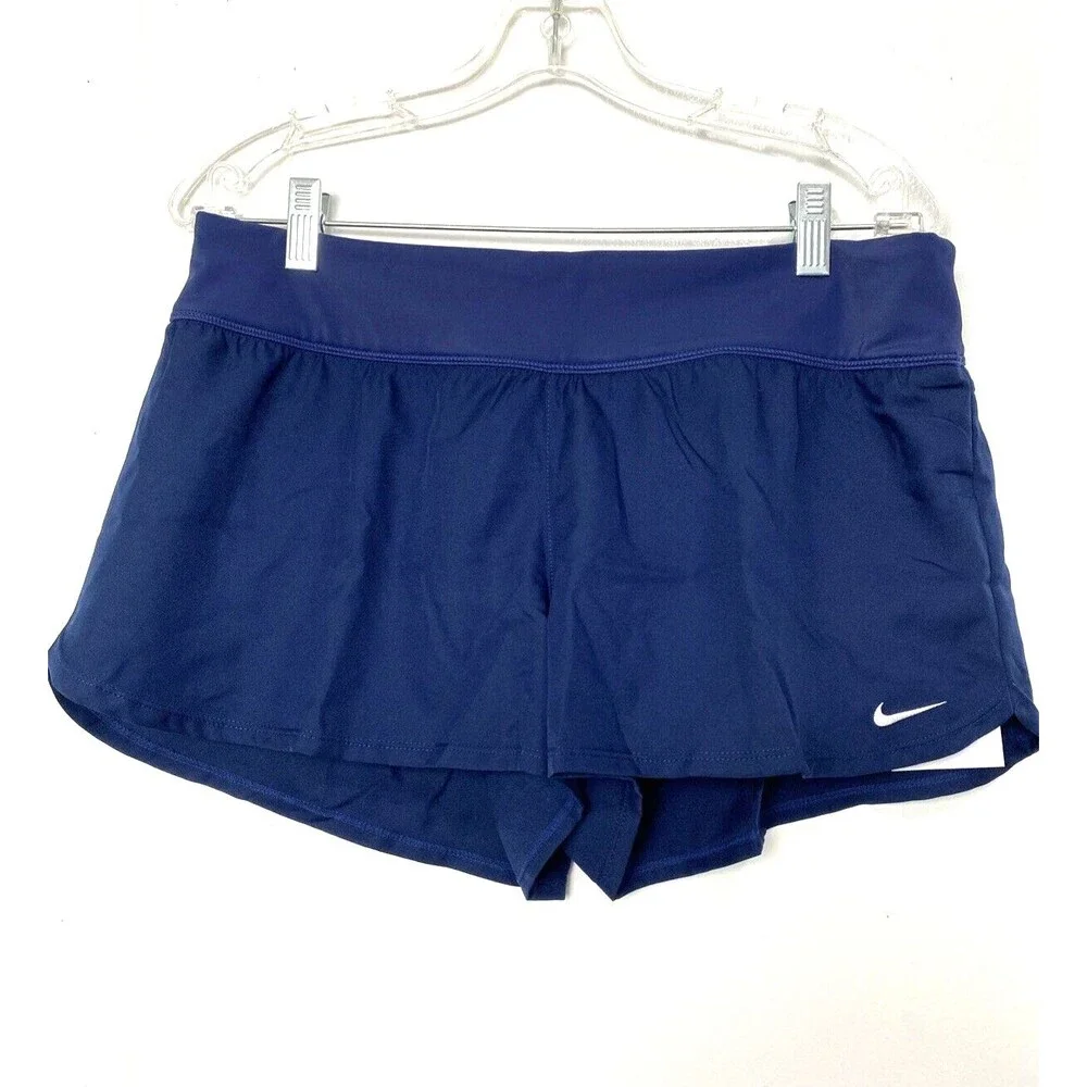 Nike Sports Shorts Swim Board Size L Midnight Navy Blue Women’s Pull On
